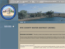 Tablet Screenshot of nyecountywaterdistrict.net